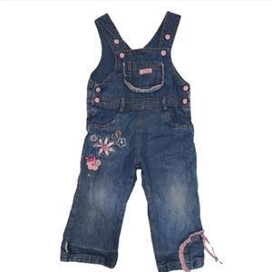 Wojcik Baby girl Jeans Denim Overalls Straight Leg Blue  Size 12